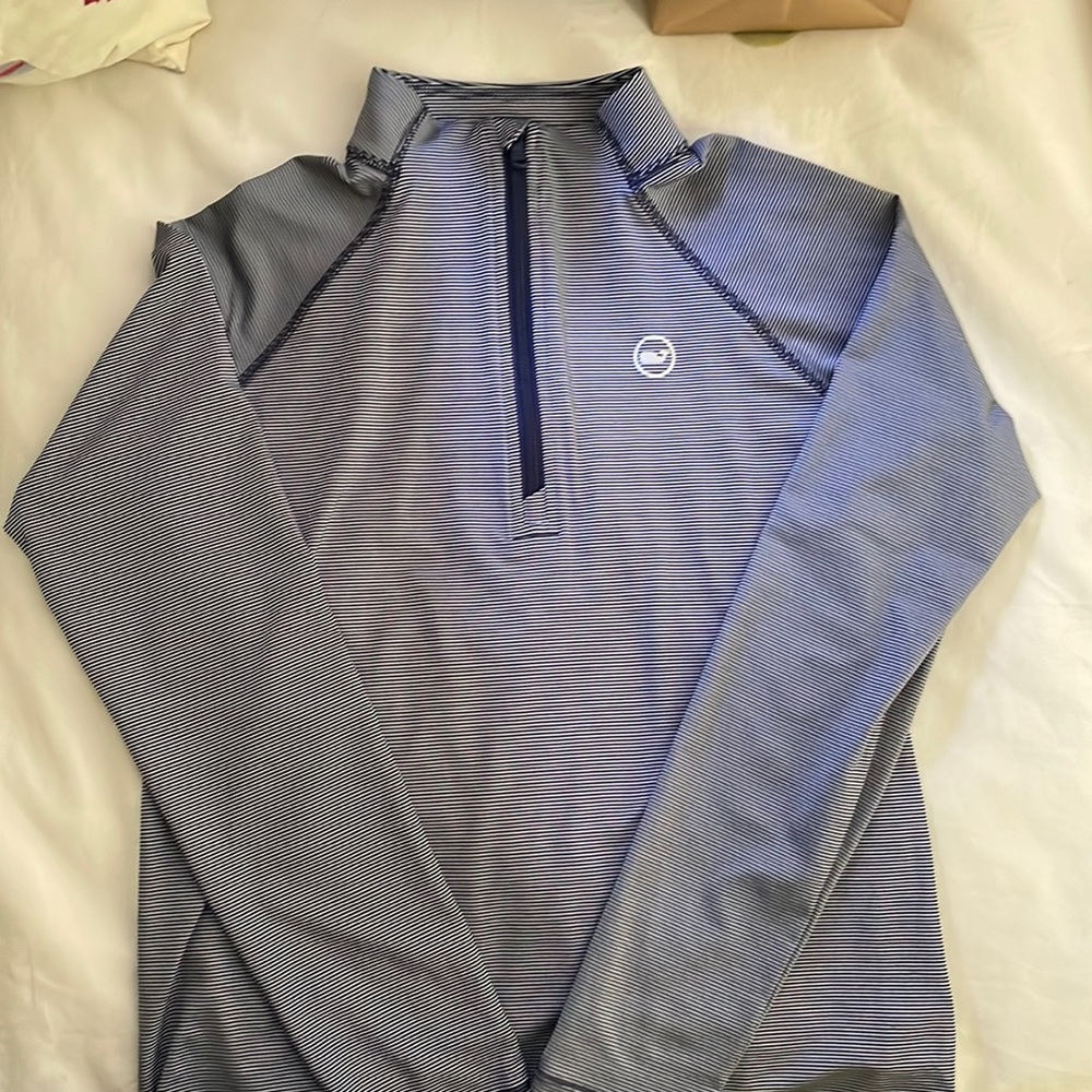 Vineyard Vines Sankaty 1/4 zip size Large 16 golf/swim.